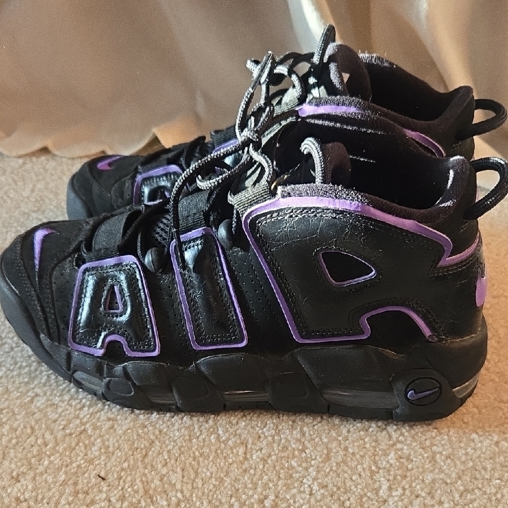 Nike Black and Purple Athletic Shoes